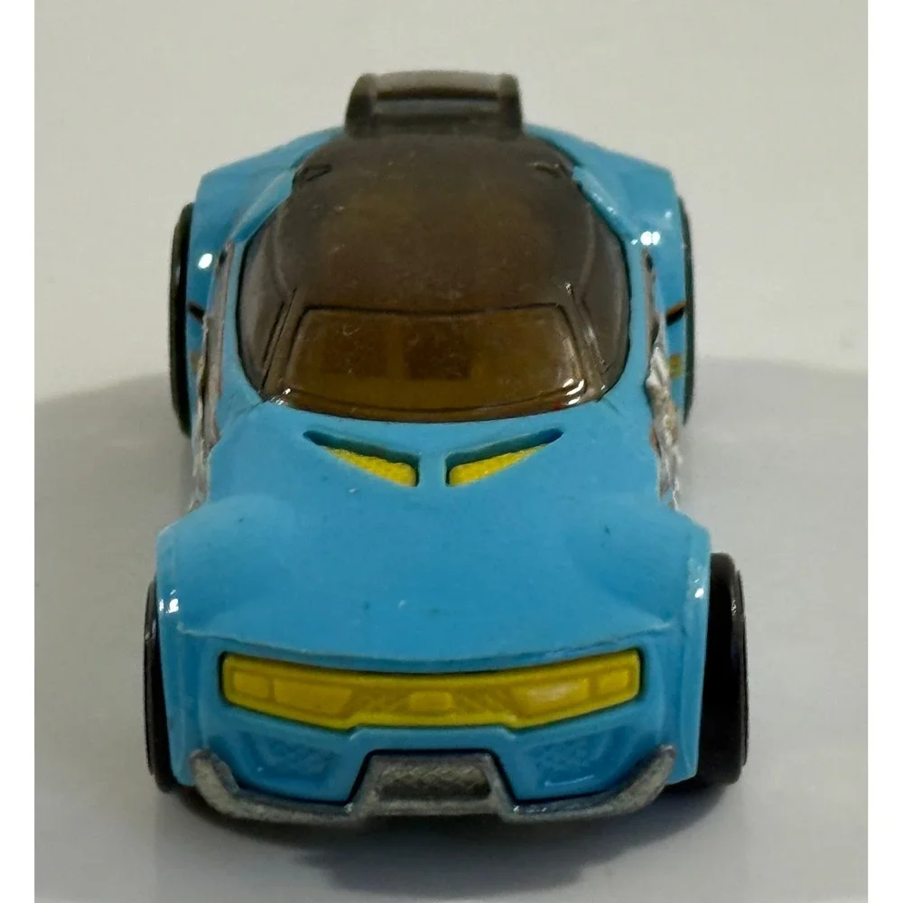 Hot Wheels High Voltage Toy Car Kids 1:64 Blue Checkered Flag Racing Decals